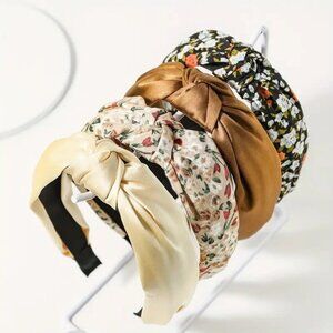 4pcs/set Wide Brimmed Knotted Head Band
